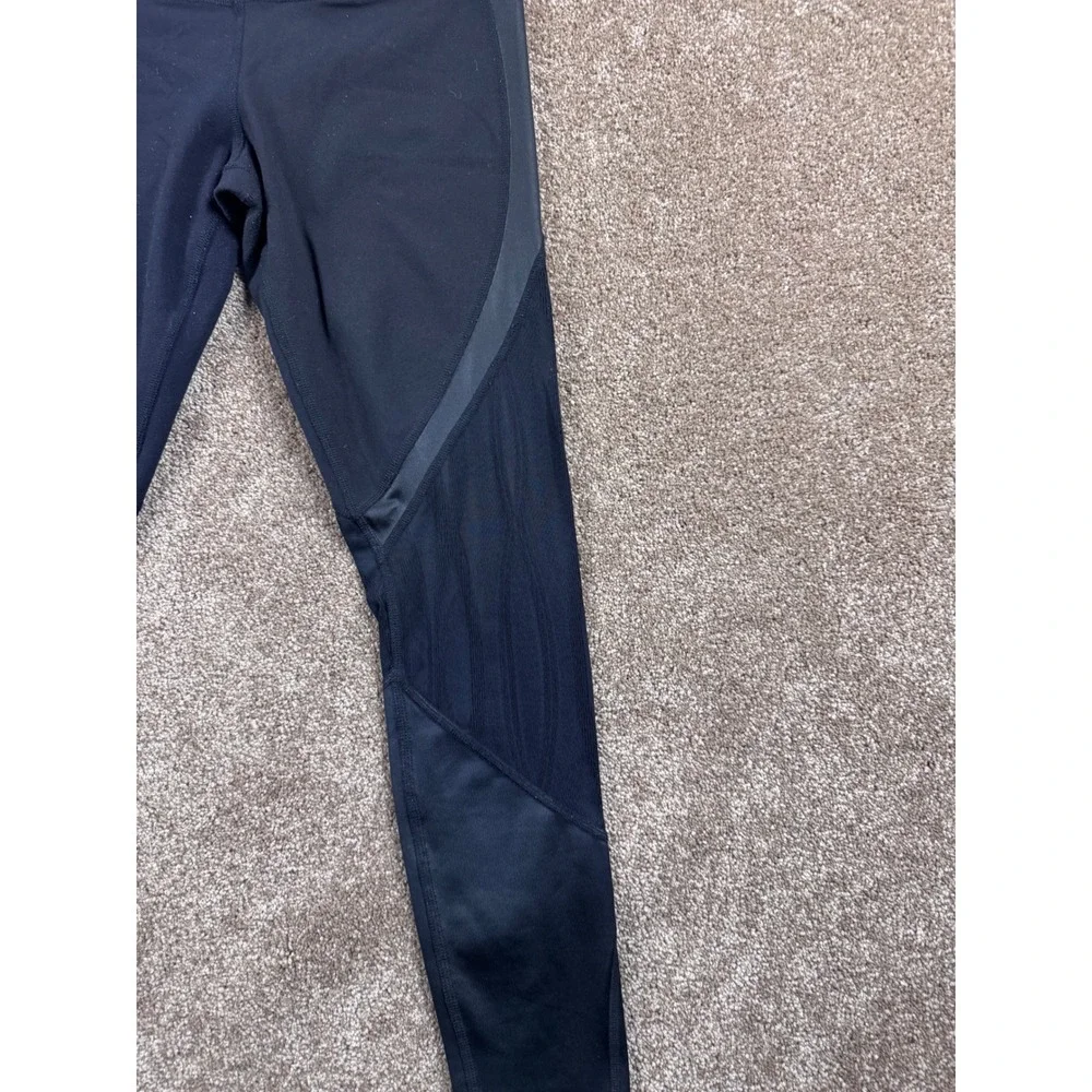 Alo Yoga Womens Black Mesh Moto Mixed Media‎ Activewear Leggings Size Small?